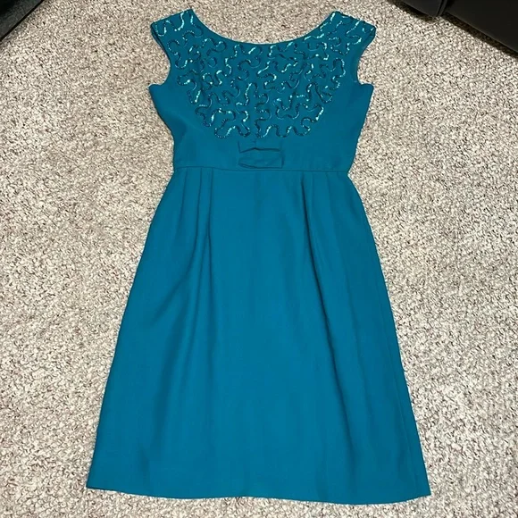 Vintage 60s sequin top cocktail dress - Picture 1 of 8